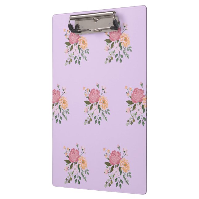 Porte-bloc Fleurs aquarelle (Gauche)