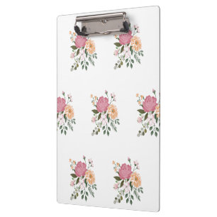 Porte-bloc Fleurs aquarelle