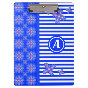Porte-bloc Fleurs Artdeco en style rétro avec monogramme
