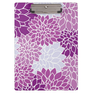 Porte-bloc Fleurs Dahlia, Motif De Fleurs, Dahlia Violet
