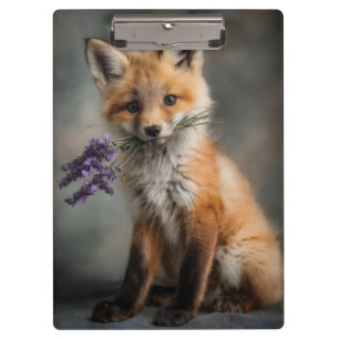 Porte-bloc Fleurs de lavande fermées pour kit Fox adorable