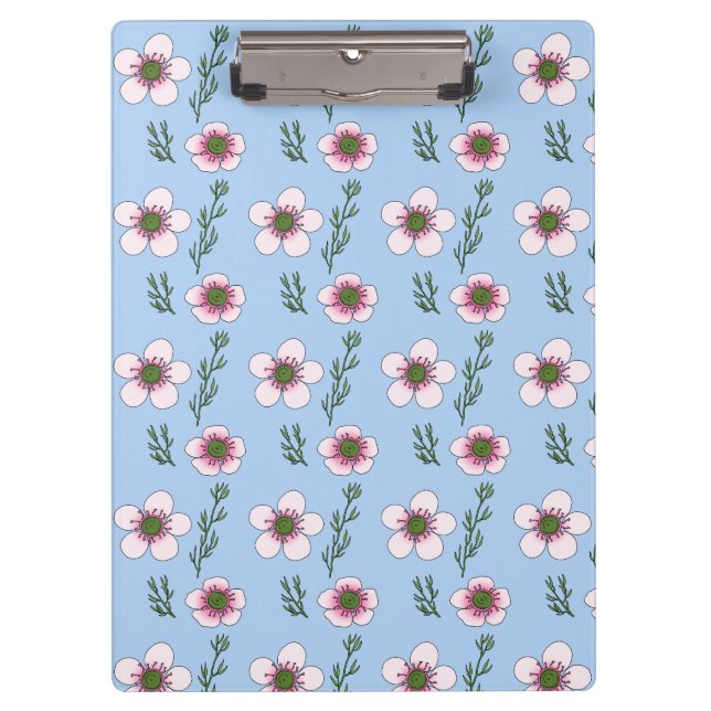Porte-bloc Fleurs de Manuka (Devant)