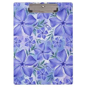Porte-bloc Fleurs de Pervenche Bleu Violet Fleurs de Vinca