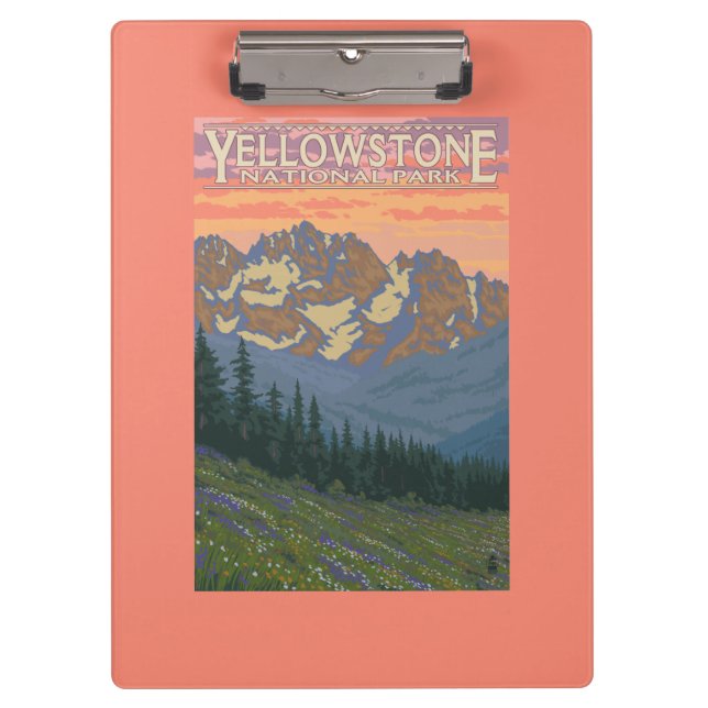 Porte-bloc Fleurs de ressort - parc national de Yellowstone (Devant)