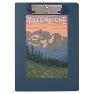 Porte-bloc Fleurs de ressort - parc national de Yellowstone