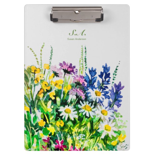 Porte-bloc Fleurs d'été sauvages (Devant)