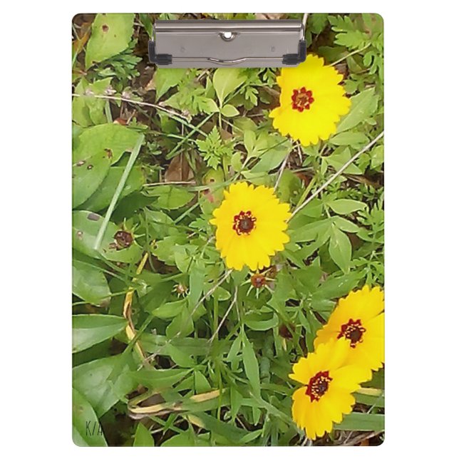 Porte-bloc Fleurs jaunes (Devant)