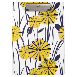 Porte-bloc Fleurs jaunes