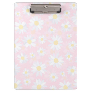 Porte-bloc Fleurs marguerites blanches Florales roses
