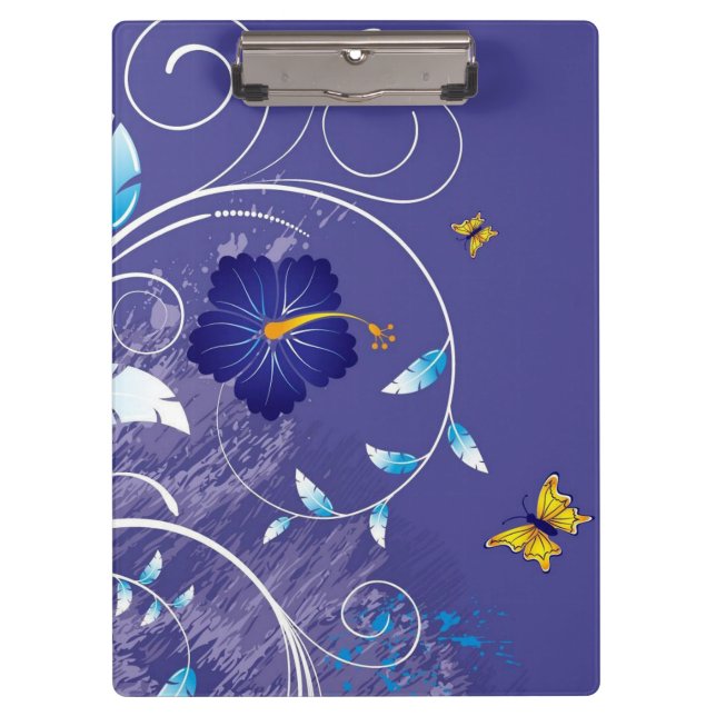 Porte-bloc Fleurs, perruques et papillons/Porte - blocs (Devant)