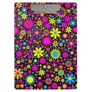 Porte-bloc Fleurs psychédéliques dynamiques en Bloom-67566