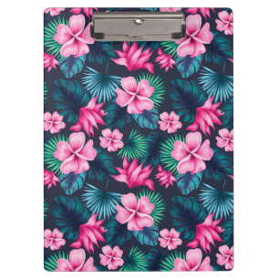 Porte-bloc Fleurs roses avec Feuilles verts Partern-79066