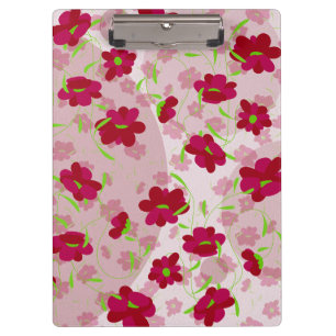 Porte-bloc Fleurs roses et rouges - Floral