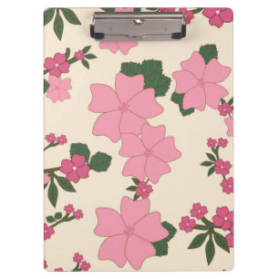Porte-bloc Fleurs Roses, Motif Floral, Motif De Fleurs