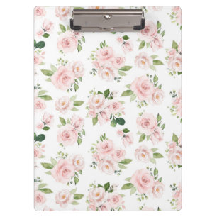 Porte-bloc Fleurs roses, Roses roses, Fleurs Aquarelles