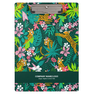 Porte-bloc Fleurs tropicales colorées et animaux motif
