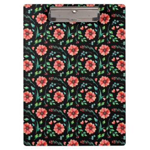 Porte-bloc Floral Fleurs exotiques et feuille Motif-45654