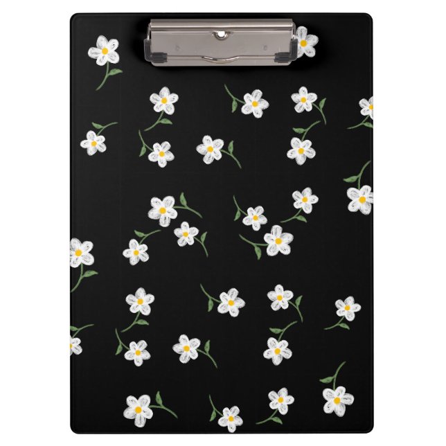 Porte-bloc floral Midnight Daisy | Botanique dessi (Devant)
