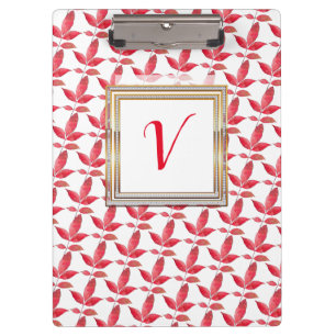 Porte-bloc Floral moderne Joli botanique rouge chic