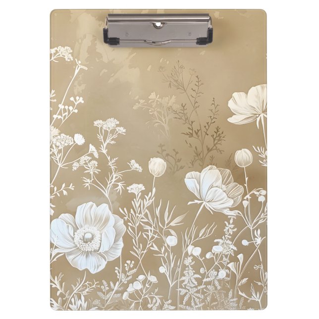 Porte-bloc Floral naturel (Devant)