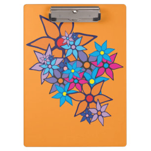 Porte-bloc Floral Pattern Pop art #4