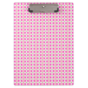 Porte-bloc floral rose et vert