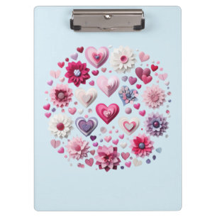Porte-bloc Floral Valentine's Day Heart