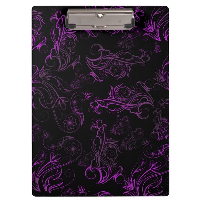 Porte-bloc Floral violet Porte - bloc (Devant)