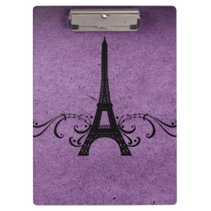 Porte-bloc Flourish vintage pourpre de Français