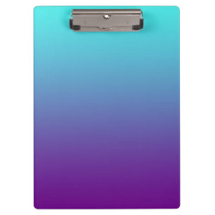 Porte-bloc Fond dégradé simple bleu turquoise violet