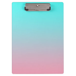 Porte-bloc Fond dégradé simple du sarcelle au rose