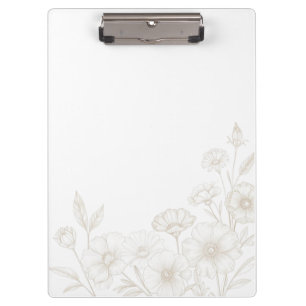Porte-bloc Fond élégant de cadre d'art en ligne florale Boho
