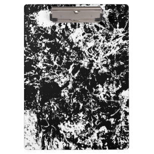 Porte-bloc Formation de glace Abstraite noire et blanche
