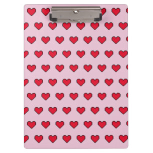 Porte-bloc Forme de coeur mignonne pixélisée