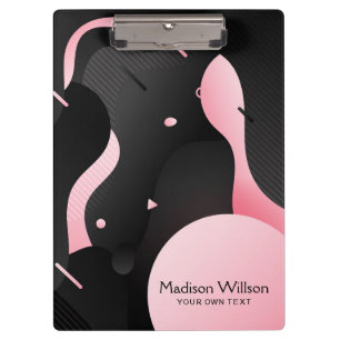 Porte-bloc Forme d'onde dynamique fluide Abstraite