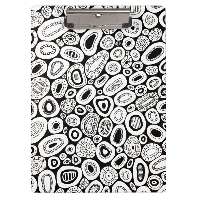 Porte-bloc Formes Blobby Aléatoires Art Abstrait (Devant)