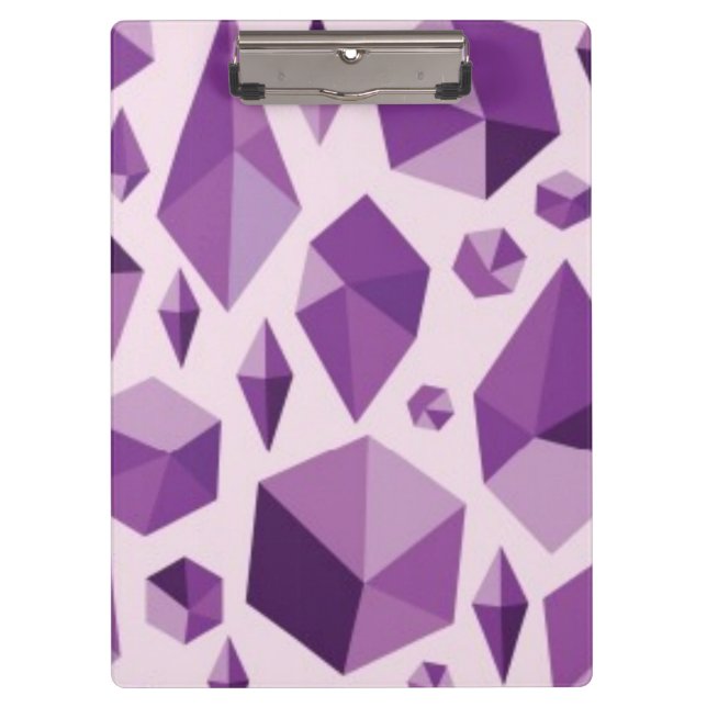 Porte-bloc Formes géométriques pourpres de bijou (Devant)