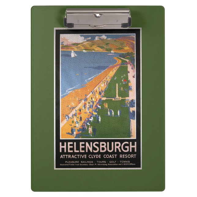 Porte-bloc Foules le long d'affiche de chemins de fer de (Devant)