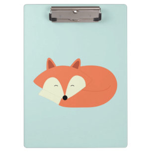 Porte-bloc Fox rouge somnolent