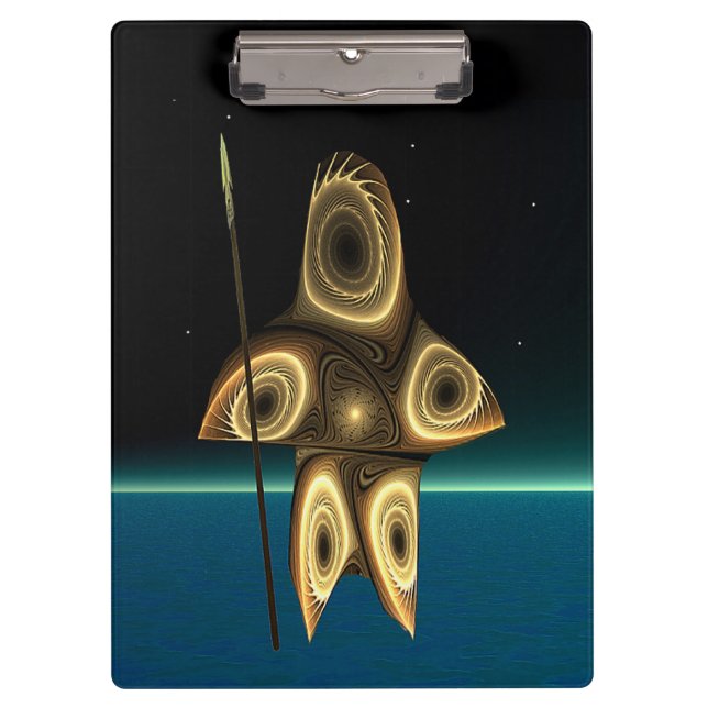 Porte-bloc Fractal Inuit Hunter (Devant)