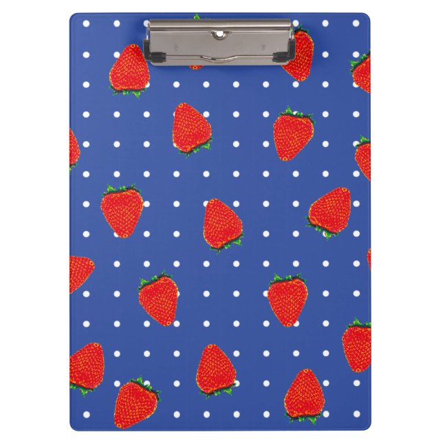 Porte-bloc fraises avec points (Devant)