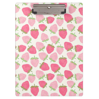 Porte-bloc Fraises roses et prépa chics et fruitées