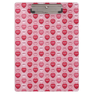 Porte-bloc friandises colorées motif de coeur pour la Saint-V