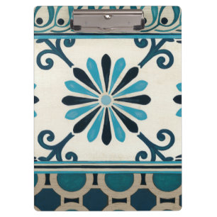 Porte-bloc Frise Non-Embellie II d'indigo