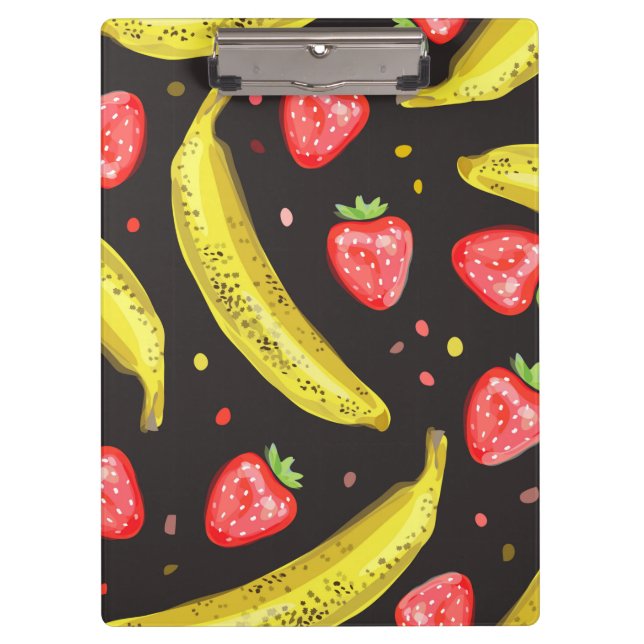 Porte-bloc Fruit de banane fraise | Porte - bloc de fruits (Devant)