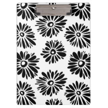 Funky Black et blanc floral
