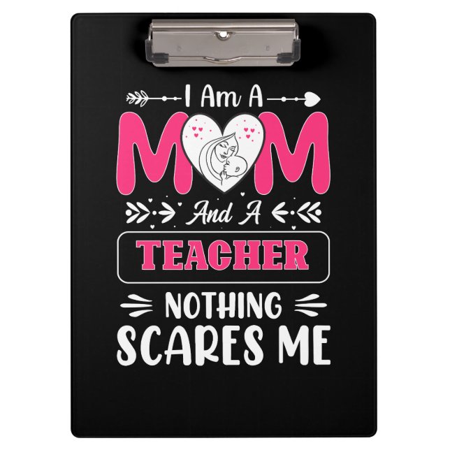 Porte-bloc Funny Teacher Maman, Teacher Maman Funny (Devant)