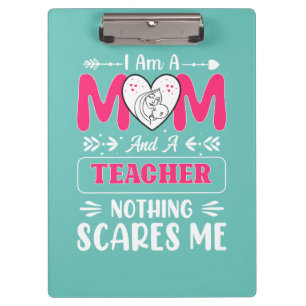 Porte-bloc Funny Teacher Maman, Teacher Maman Funny