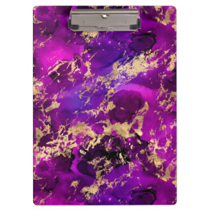 Porte-bloc Galaxie de marbre rose et or époustouflante