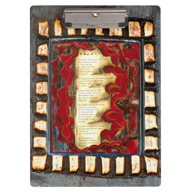 Porte-bloc Garçon de 7 & Conquête du mal (Devant)